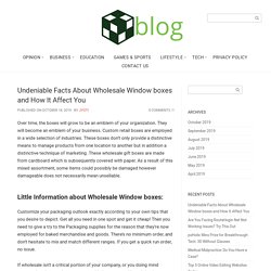 Undeniable Facts About Wholesale Window boxes and How It Affect You