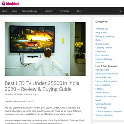 Top 10 Best LED TV (Televisions) Under 25000 – Reviews & Buying Guide - Khojdeal