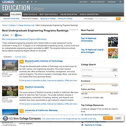 Best Undergraduate Engineering Programs