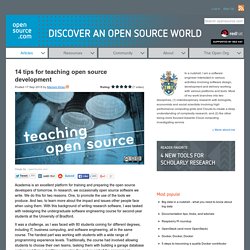 Preparing open source developers through undergraduate software engineering courses