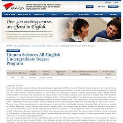 Human Sciences All-English Undergraduate Degree Program