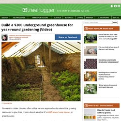 Build A $300 Underground Greenhouse For Year-Round Gardening (Video)