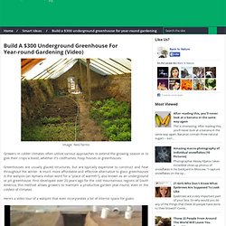 Build a $300 underground greenhouse for year-round gardening (Video)