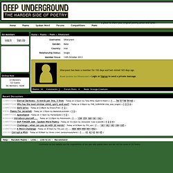Deep Underground Poetry : Welcome Siharyvani - Deep Underground Poetry Community