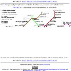 Vienna Underground Map freely translated into English