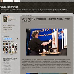 2011 PSoA Conference - Thomas Nash, "What it Takes"