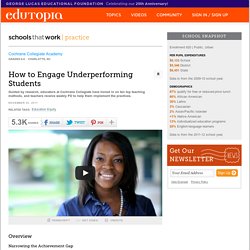 How to Engage Underperforming Students