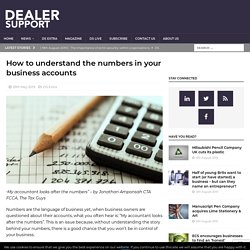 How to understand the numbers in your business accounts
