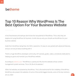 10 Reason to understand why Wordpress is still popular with developers