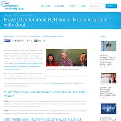 How to Understand B2B Social Media Influence with Klout