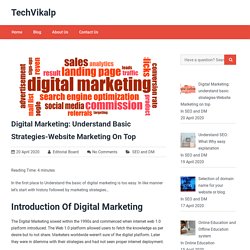 Digital Marketing: understand basic strategies-Website Marketing on top
