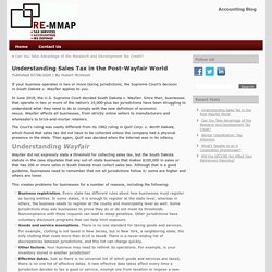 Understanding Sales Tax in the Post-Wayfair World