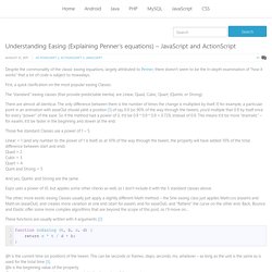 Understanding Easing (Explaining Penner’s equations) – JavaScript and ActionScript