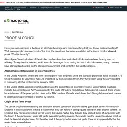 Highest Proof Alcohol
