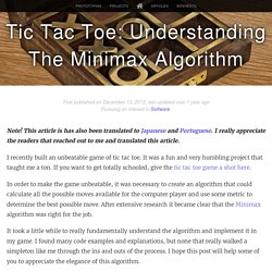 Tic Tac Toe: Understanding The Minimax Algorithm