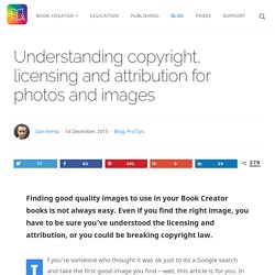 Understanding copyright, licensing and attribution for photos and images - Book Creator app