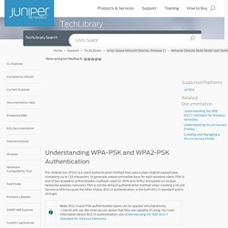 Understanding WPA-PSK and WPA2-PSK Authentication
