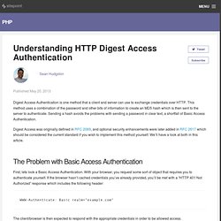 Understanding Digest Access Authentication