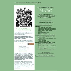 Understanding MARC Bibliographic: Machine-Readable Cataloging