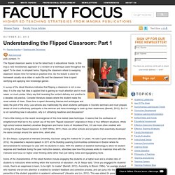 Understanding the Flipped Classroom: Part 1