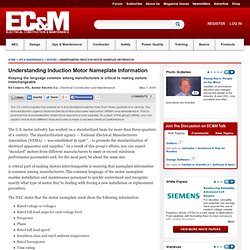 Understanding Induction Motor Nameplate Information