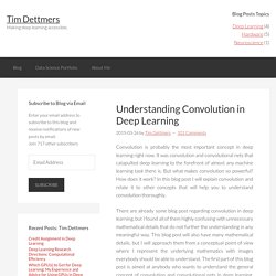 Understanding Convolution in Deep Learning