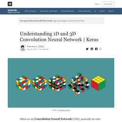 Understanding 1D and 3D Convolution Neural Network