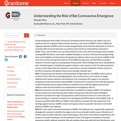 Understanding the Risk of Bat Coronavirus Emergence - Peter Daszak