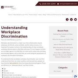Understanding Workplace Discrimination - Amsberry Law Firm