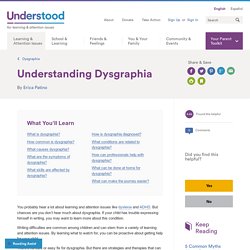 Understanding Dysgraphia in Children