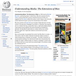 Understanding Media: The Extensions of Man - Wikipedia, the free