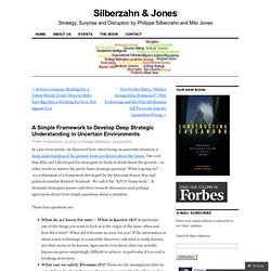 A Simple Framework to Develop Deep Strategic Understanding in Uncertain Environments « Silberzahn & Jones