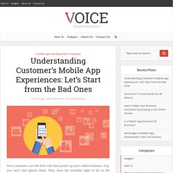Understanding Customer’s Mobile App Experiences: Let’s Start from the Bad Ones – Relative Values