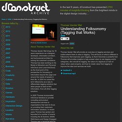 Understanding Folksonomy (Tagging that Works) — dConstruct Audio Archive