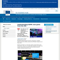Understanding GDPR: new game from the JRC