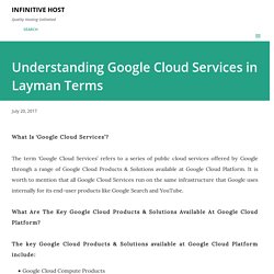 Understanding Google Cloud Services in Layman Terms