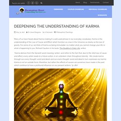 Deepening the Understanding of Karma