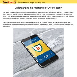 Understanding the Importance of Cyber Security