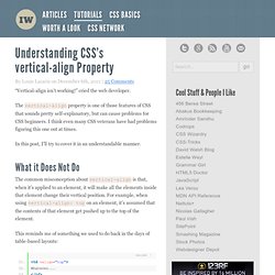 Understanding CSS’s vertical-align Property