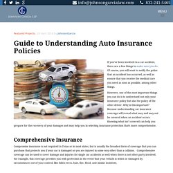 Guide to Understanding Auto Insurance Policies