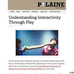 Understanding Interactivity Through Play — Playpen