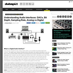 Understanding Audio Interfaces: DACs, Bit Depth, Sampling Rate, Analog vs Digital