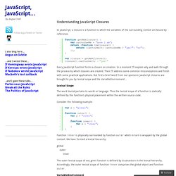 Understanding JavaScript Closures