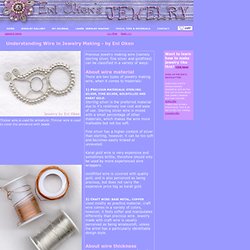 Understanding wire in jewelry making - EniOken.com
