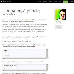 Understanding C by learning assembly