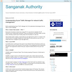 Understanding Azure Traffic Manager for network traffic management