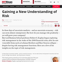 Gaining a New Understanding of Risk – Improvisations - MIT Sloan Management Review