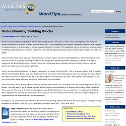 Understanding Building Blocks
