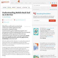 Understanding Mobile Back End As A Service