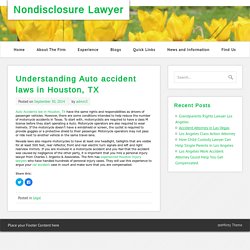 Understanding Auto accident laws in Houston, TX